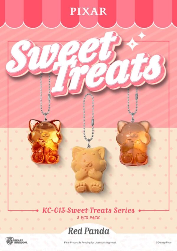 Pixar Sweet Treats Series Kulcstartós 3-Pack 4 cm