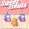 Pixar Sweet Treats Series Kulcstartós 3-Pack 4 cm