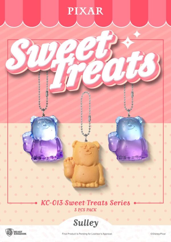Pixar Sweet Treats Series Kulcstartós 3-Pack 4 cm
