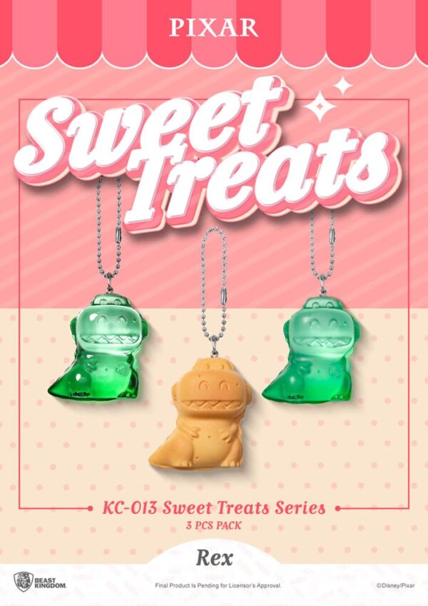 Pixar Sweet Treats Series Kulcstartós 3-Pack 4 cm