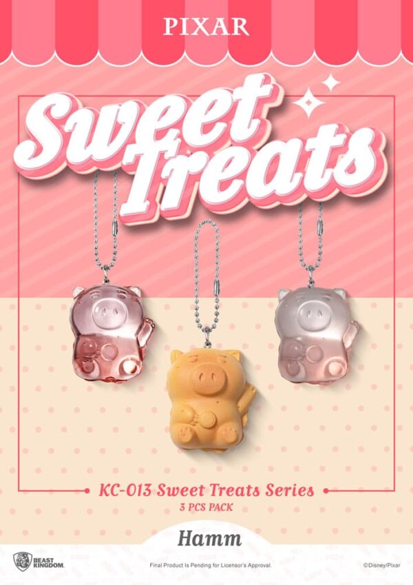 Pixar Sweet Treats Series Kulcstartós 3-Pack 4 cm