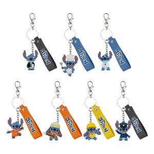 Lilo & Stitch Job Experience Camp Series Kulcstartós Blind Box Stitch 4 cm Assortment (6)