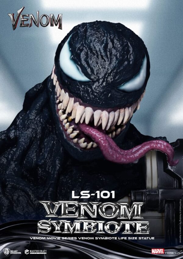 Venom Movie Series Life-Size Szobor Venom Symbiote 24 cm