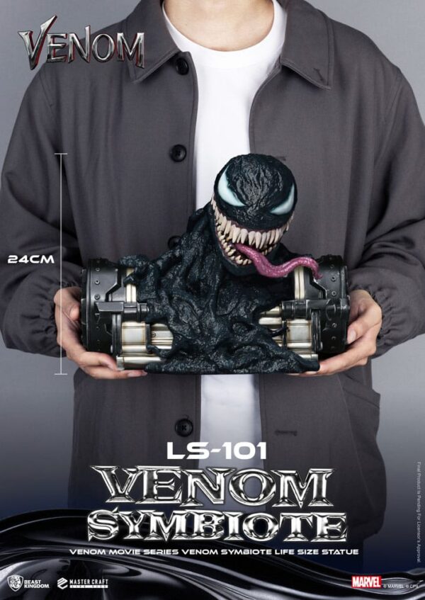 Venom Movie Series Life-Size Szobor Venom Symbiote 24 cm