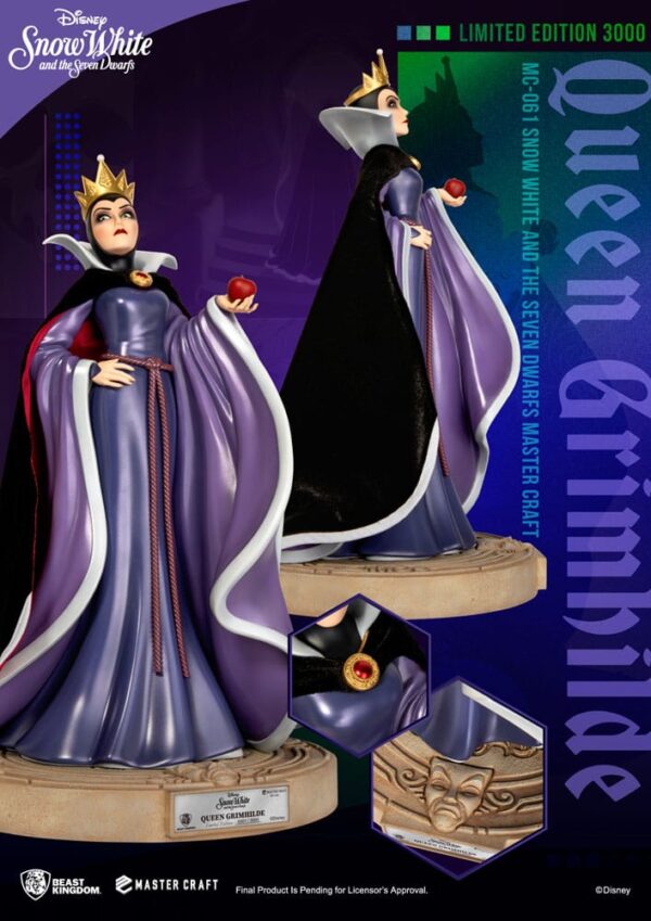 Disney Snow White and the Seven Dwarfs Master Craft Szobor Queen Grimhilde 41 cm