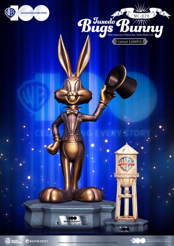 Looney Tunes 100th anniversary of Warner Bros. Studios Master Craft Szobor Bugs Bunny 46 cm