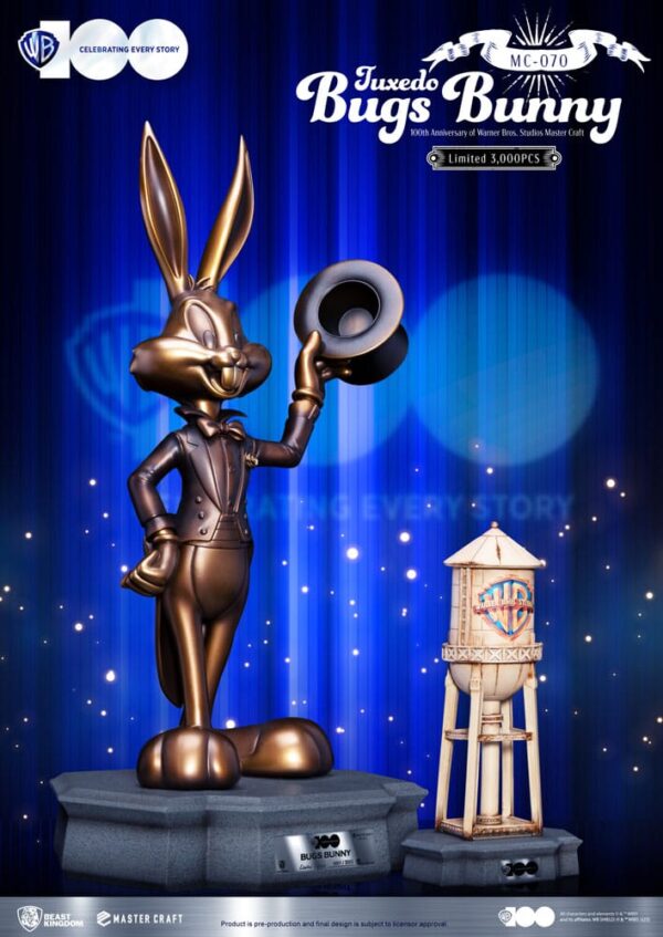 Looney Tunes 100th anniversary of Warner Bros. Studios Master Craft Szobor Bugs Bunny 46 cm