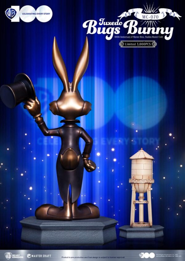 Looney Tunes 100th anniversary of Warner Bros. Studios Master Craft Szobor Bugs Bunny 46 cm