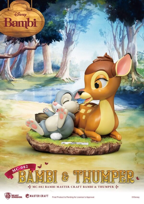 Disney Master Craft Szobor Bambi & Thumper 26 cm