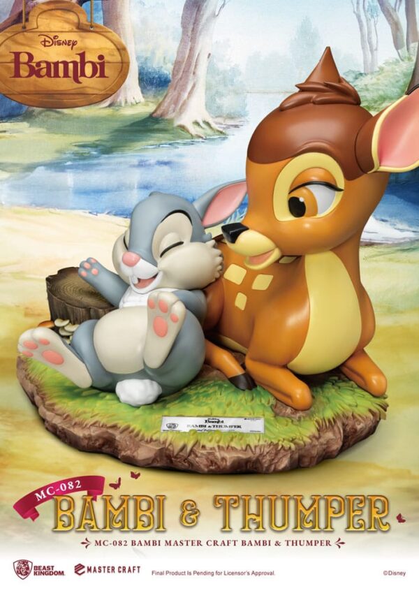 Disney Master Craft Szobor Bambi & Thumper 26 cm
