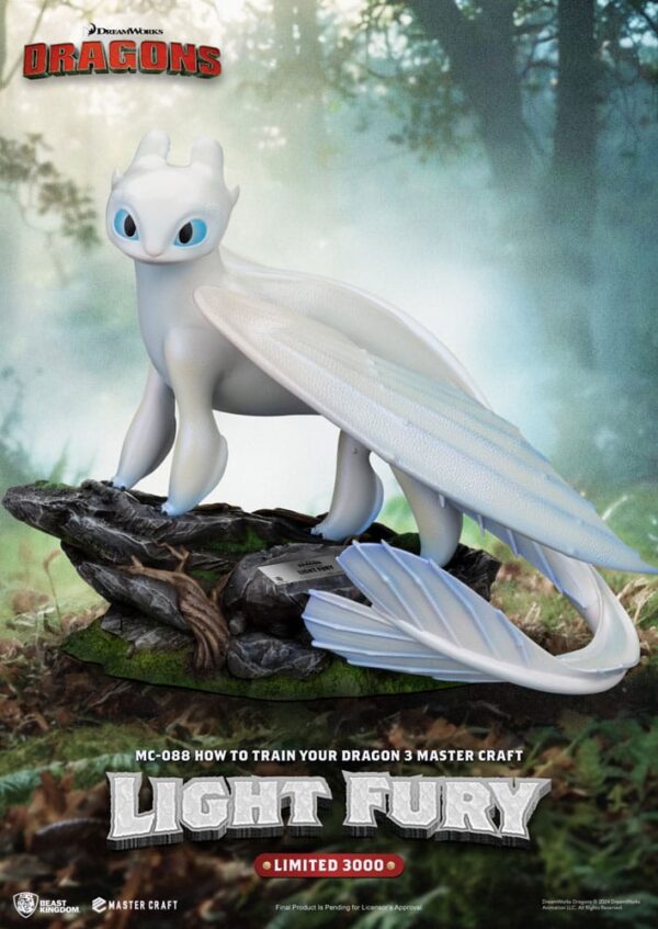 How To Train Your Dragon 3 Master Craft Szobor Light Fury 29 cm