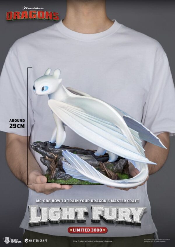 How To Train Your Dragon 3 Master Craft Szobor Light Fury 29 cm