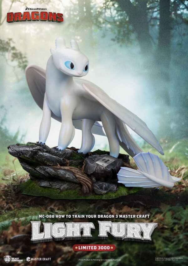 How To Train Your Dragon 3 Master Craft Szobor Light Fury 29 cm