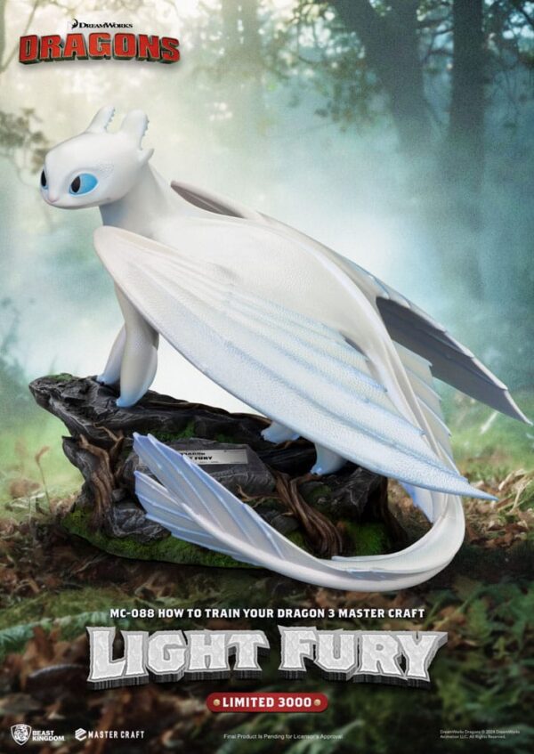 How To Train Your Dragon 3 Master Craft Szobor Light Fury 29 cm