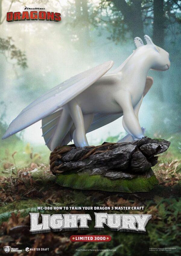 How To Train Your Dragon 3 Master Craft Szobor Light Fury 29 cm