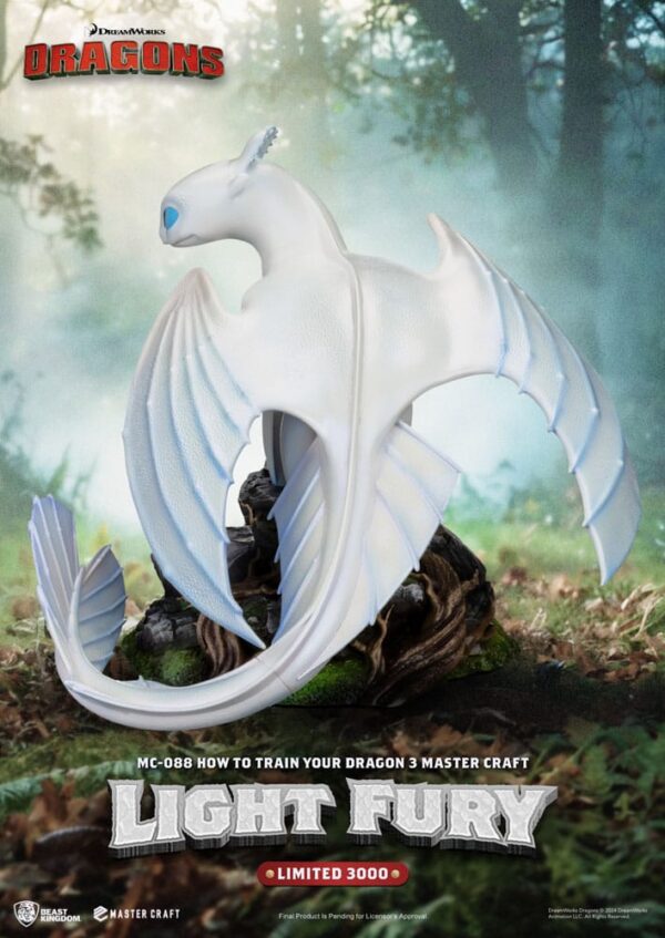 How To Train Your Dragon 3 Master Craft Szobor Light Fury 29 cm