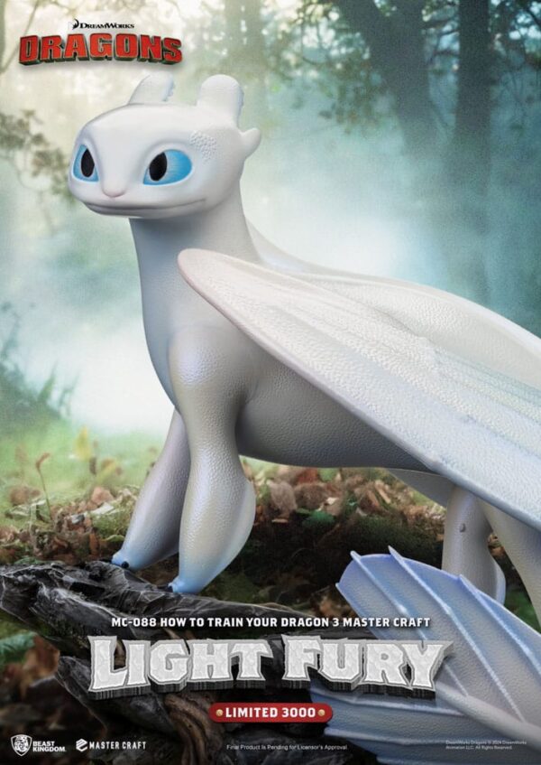 How To Train Your Dragon 3 Master Craft Szobor Light Fury 29 cm