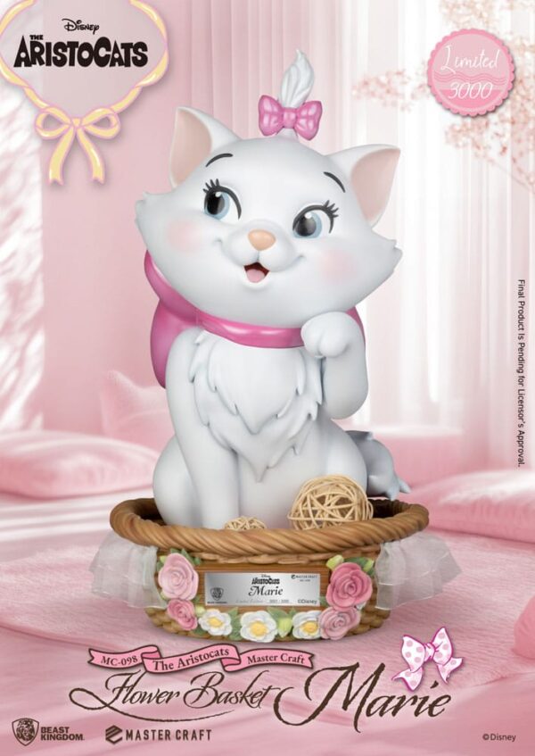 Aristocats Master Craft Szobor Flower Basket Marie 32 cm