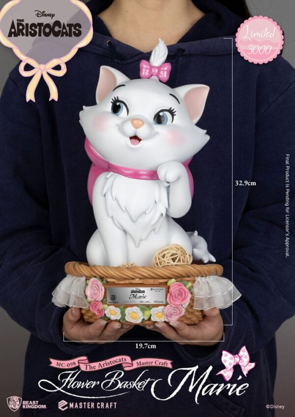 Aristocats Master Craft Szobor Flower Basket Marie 32 cm