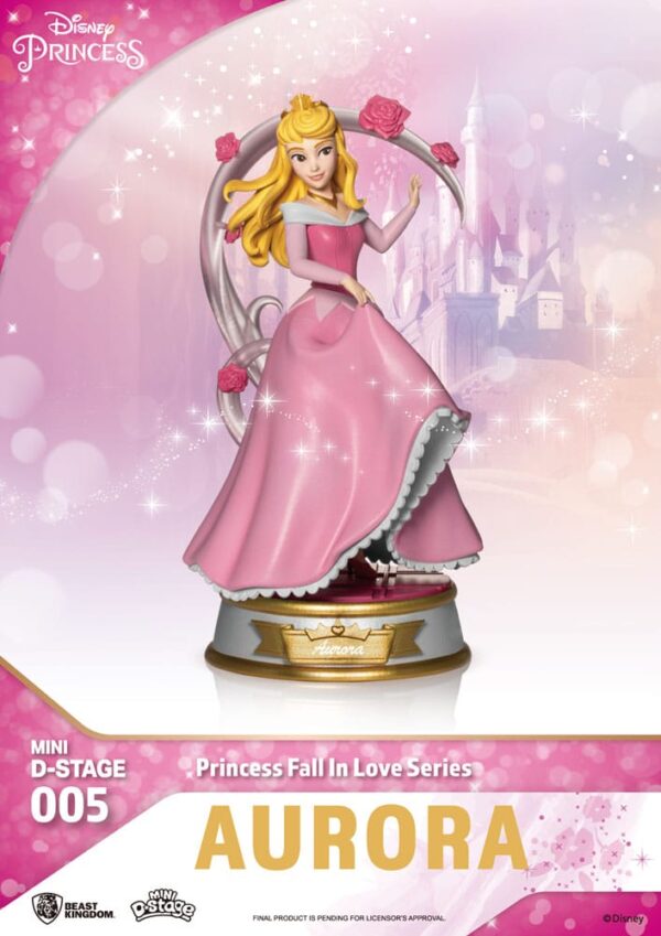 Disney Mini Diorama Stage Szobors Princess Fall In Love Series 12 cm Assortment (6)
