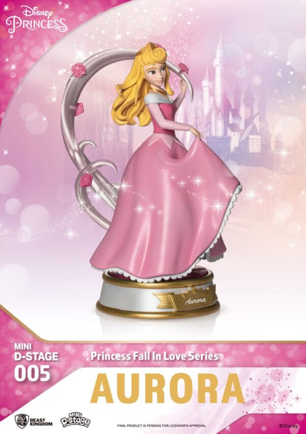 Disney Mini Diorama Stage Szobors Princess Fall In Love Series 12 cm Assortment (6)