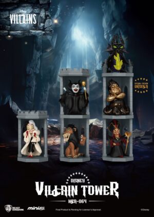 Disney Villains Mini Egg Attack Blind Box Figuras Series Villain Tower 12 cm Assortment (6)
