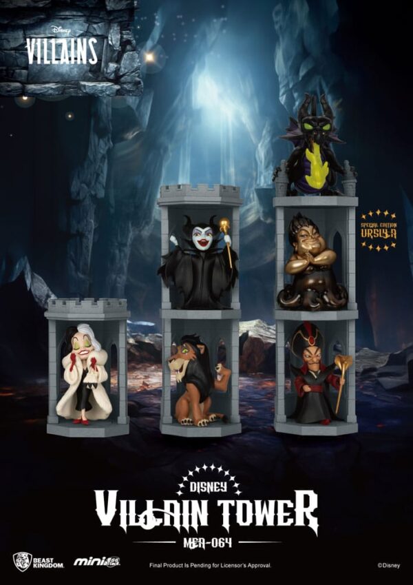 Disney Villains Mini Egg Attack Blind Box Figuras Series Villain Tower 12 cm Assortment (6)