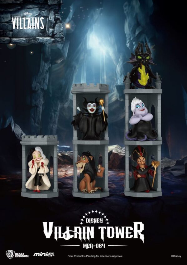 Disney Villains Mini Egg Attack Blind Box Figuras Series Villain Tower 12 cm Assortment (6)