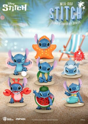 Lilo & Stitch Mini Egg Attack Figuras 10 cm Stitch summer dress up Series Assortment (6)