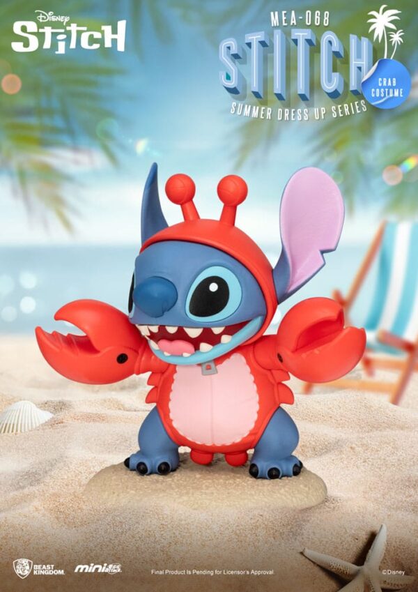 Lilo & Stitch Mini Egg Attack Figuras 10 cm Stitch summer dress up Series Assortment (6)