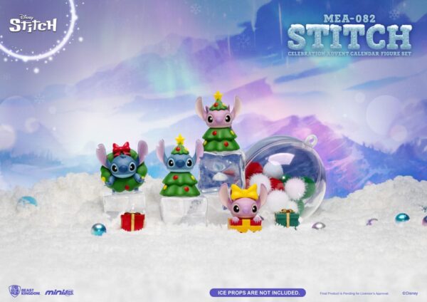 Lilo & Stitch Mini Egg Attack Advent Calendar Stitch celebration Figura Set (Cookie) 10 cm