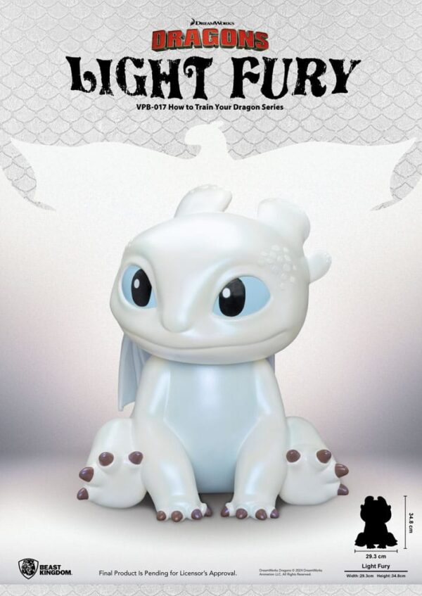 How to Train Your Dragon Funktional Figura Vinyl Light Fury 35 cm