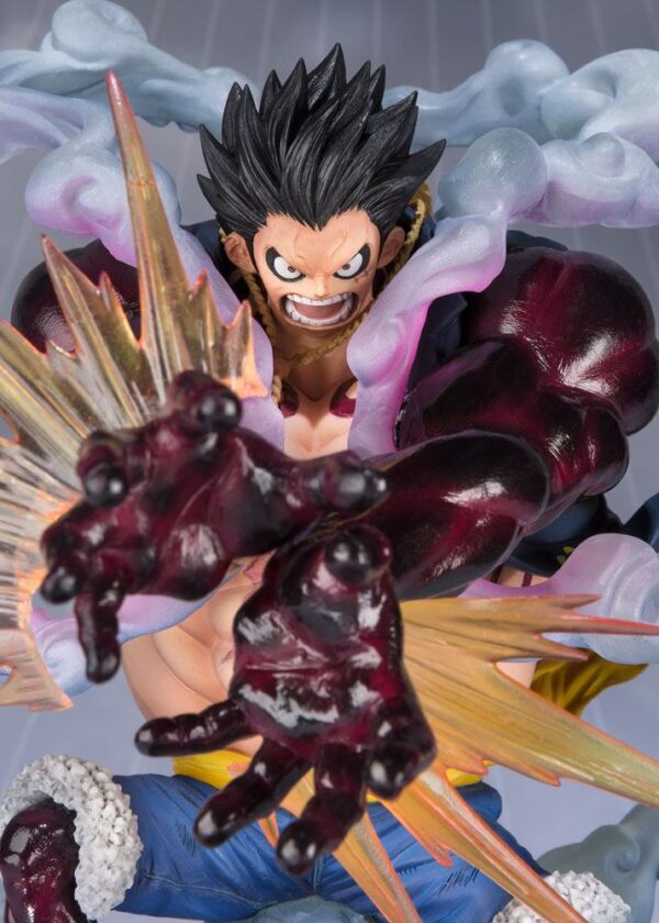 One Piece FiguartsZERO PVC Szobor Monkey D. Luffy Gear 4 Leo Bazooka Reissue 18 cm