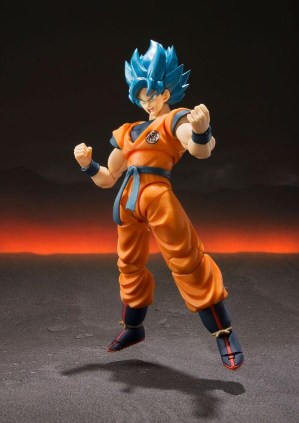 Dragon Ball Super Broly S.H. Figuarts Akció Figura Super Saiyan God Super Saiyan Goku Super 14 cm