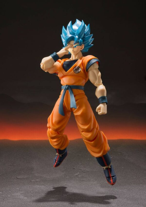 Dragon Ball Super Broly S.H. Figuarts Akció Figura Super Saiyan God Super Saiyan Goku Super 14 cm