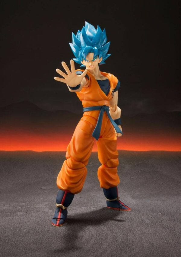 Dragon Ball Super Broly S.H. Figuarts Akció Figura Super Saiyan God Super Saiyan Goku Super 14 cm