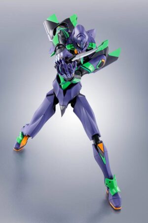 Evangelion: 3.0+1.0 Thrice Upon a Time Robot Spirits Akció Figura Side EVA  Evangelion Test Type-01 + Spear of Cassius Renewal Color Edition Reissue