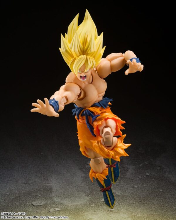 Dragon Ball Z S.H. Figuarts Akció Figura Super Saiyan Son Goku - Legendary Super Saiyan - 14 cm