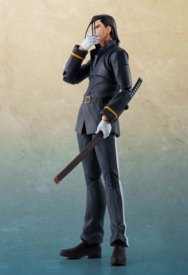 Rurouni Kenshin: Meiji Swordsman Romantic Story S.H. Figuarts Akció Figura Hajime Saito 17 cm