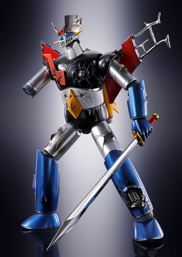 Great Mazinger Soul of Chogokin Diecast Akció Figura GX-105D Great Mazinger Z Kakumei Shinka Damage Ver. 17 cm