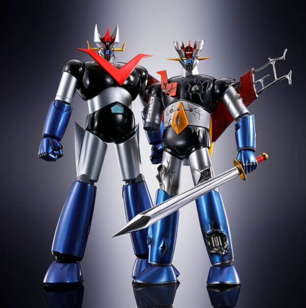 Great Mazinger Soul of Chogokin Diecast Akció Figura GX-105D Great Mazinger Z Kakumei Shinka Damage Ver. 17 cm