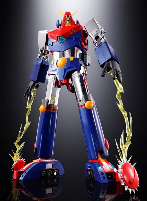 Chodenji Robo Combattler V Soul of Chogokin Diecast Akció Figura GX50-SP Com-Battler V Chogokin 50th Anniversary Ver. 25 cm