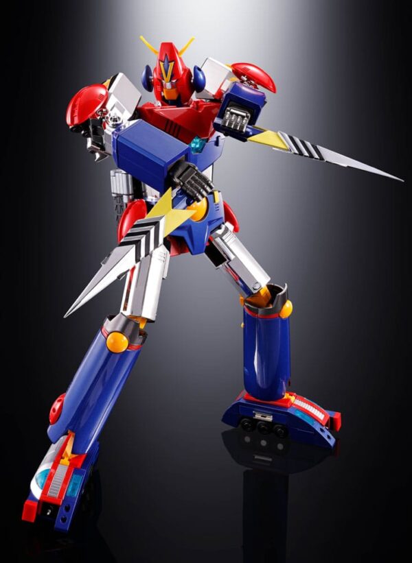 Chodenji Robo Combattler V Soul of Chogokin Diecast Akció Figura GX50-SP Com-Battler V Chogokin 50th Anniversary Ver. 25 cm