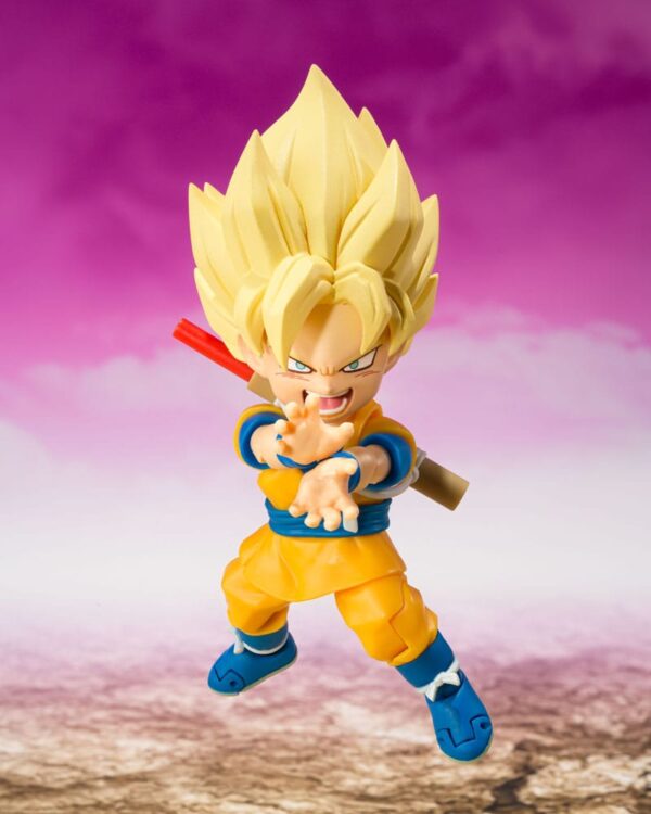 Dragon Ball S.H.Figuarts Akció Figura Super Saiyan Son Goku (mini) Daima 8 cm
