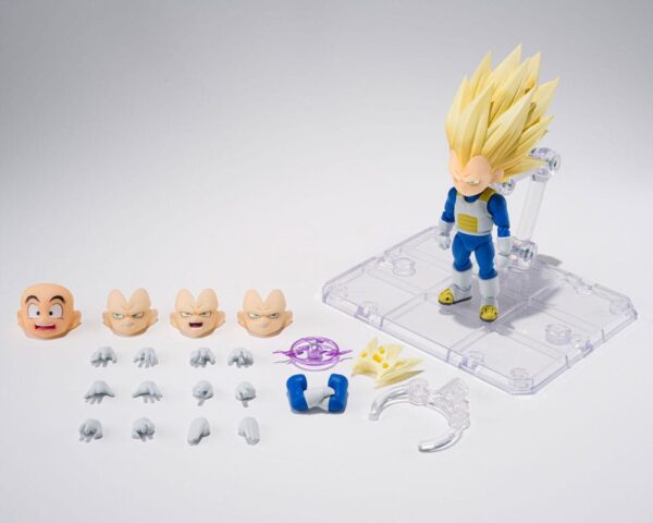 Dragon Ball S.H.Figuarts Akció Figura Super Saiyan Level 3 Vegeta (mini) Daima 8 cm