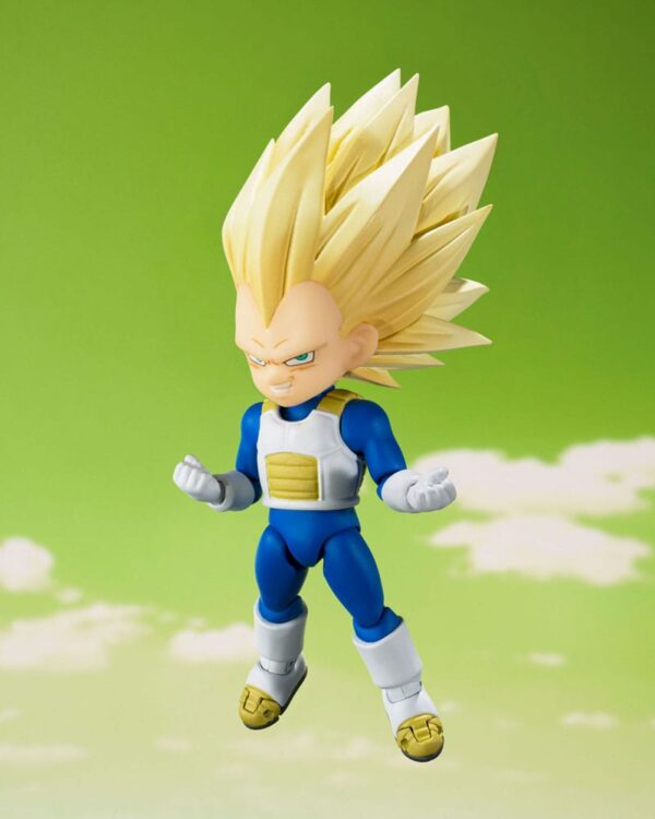 Dragon Ball S.H.Figuarts Akció Figura Super Saiyan Level 3 Vegeta (mini) Daima 8 cm