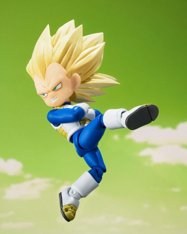 Dragon Ball S.H.Figuarts Akció Figura Super Saiyan Level 3 Vegeta (mini) Daima 8 cm