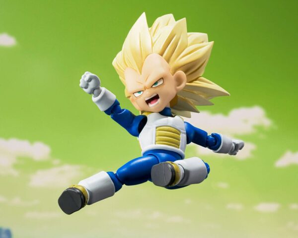 Dragon Ball S.H.Figuarts Akció Figura Super Saiyan Level 3 Vegeta (mini) Daima 8 cm
