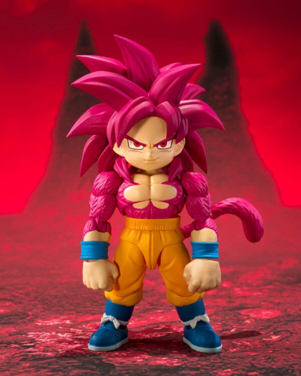 Dragon Ball Daima S.H.Figuarts Akció FiguraSuper Saiyan Level 4 Son Goku (mini) 8 cm