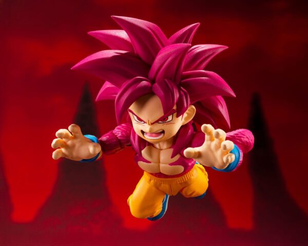 Dragon Ball Daima S.H.Figuarts Akció FiguraSuper Saiyan Level 4 Son Goku (mini) 8 cm